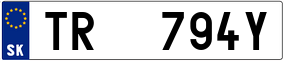 Trailer License Plate